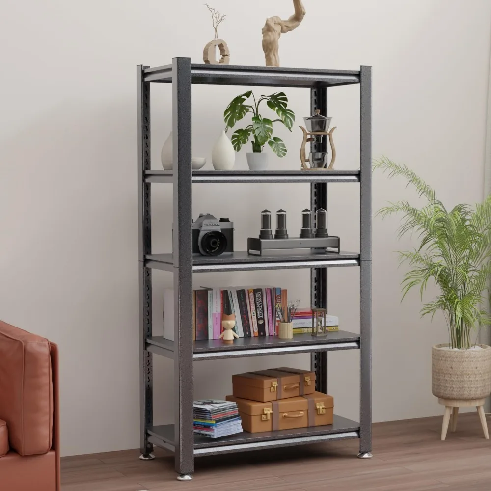 

2023 New 5 Tier Storage Shelves , Adjustable Shelving Storage Unit, 76" Hight Storage Rack for Bathroom