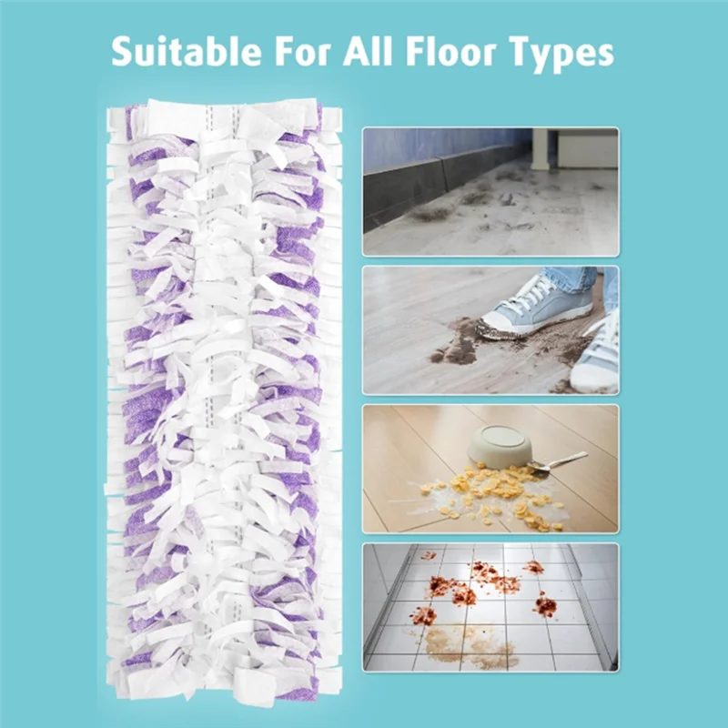 ABLE-48 PCS Disposable Power Mop Pads Refills For Swiffer Power Mop Pads Multi-Surface Mop And Power Mop Mop Floor Cleaning