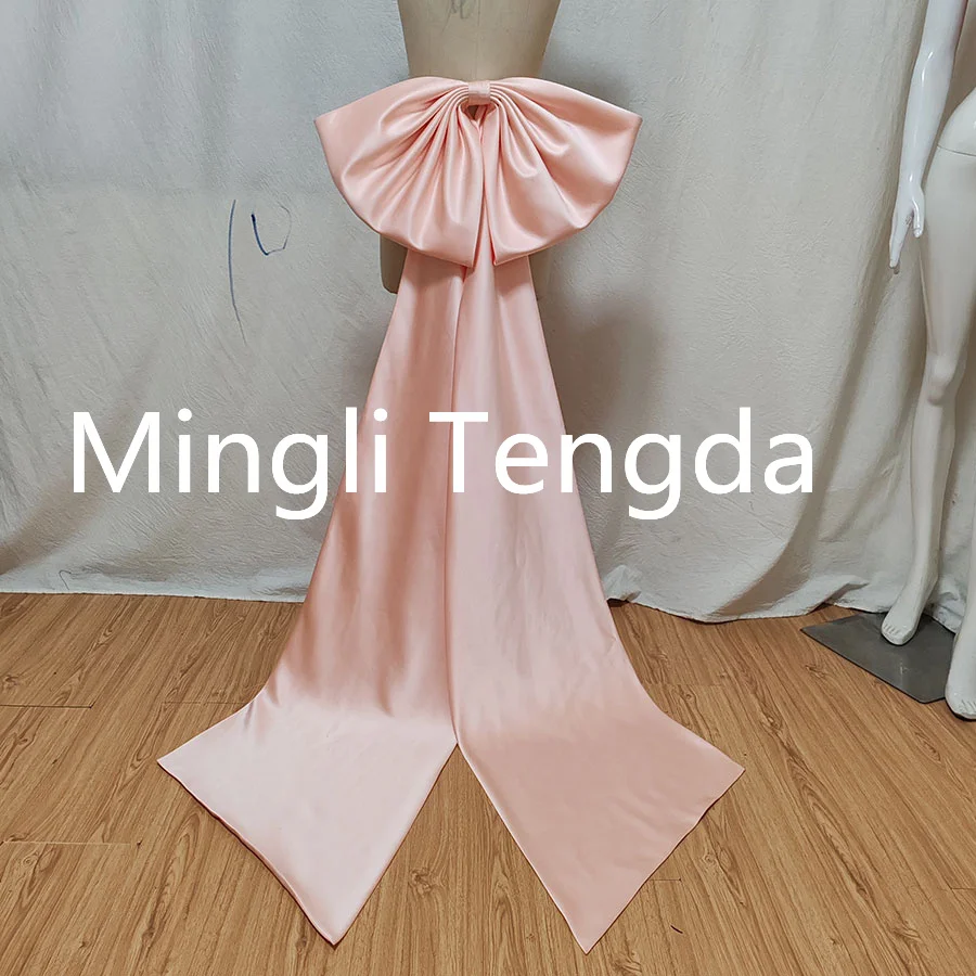 Mingli Tengda Vlek Aparte Grote Vlinderdas Bruiloft Knopen Verwijderbare Rode Riemen Met Pin Accessoires Riem Bruid Strik