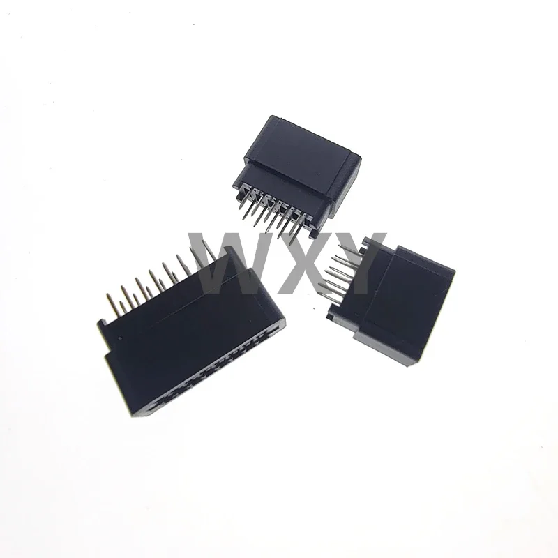 5PCS 2.54mm Pitch Edge Card Connector Slot Bus Socket Gold Finger Socket PCB Board Straight Curved Pin 4P6P8P10P50P56P60P64P-86P