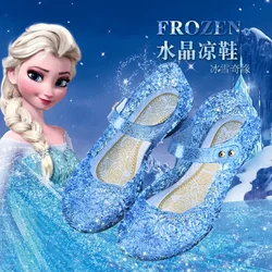 Disney frozen 2 sandali da principessa per ragazze sandali per bambini scarpe da pioggia crystal elsa scarpe autunnali