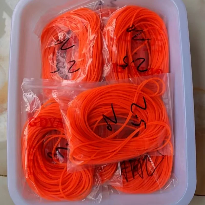 1,8mm 1,9mm 2,5mm Massiv-Latex-Gummibänder 5-6 Mal Hochelastisches Band Angeln Anti-Verlust Handschlaufe 500g/Packung Großhandelspreis – Detail 5