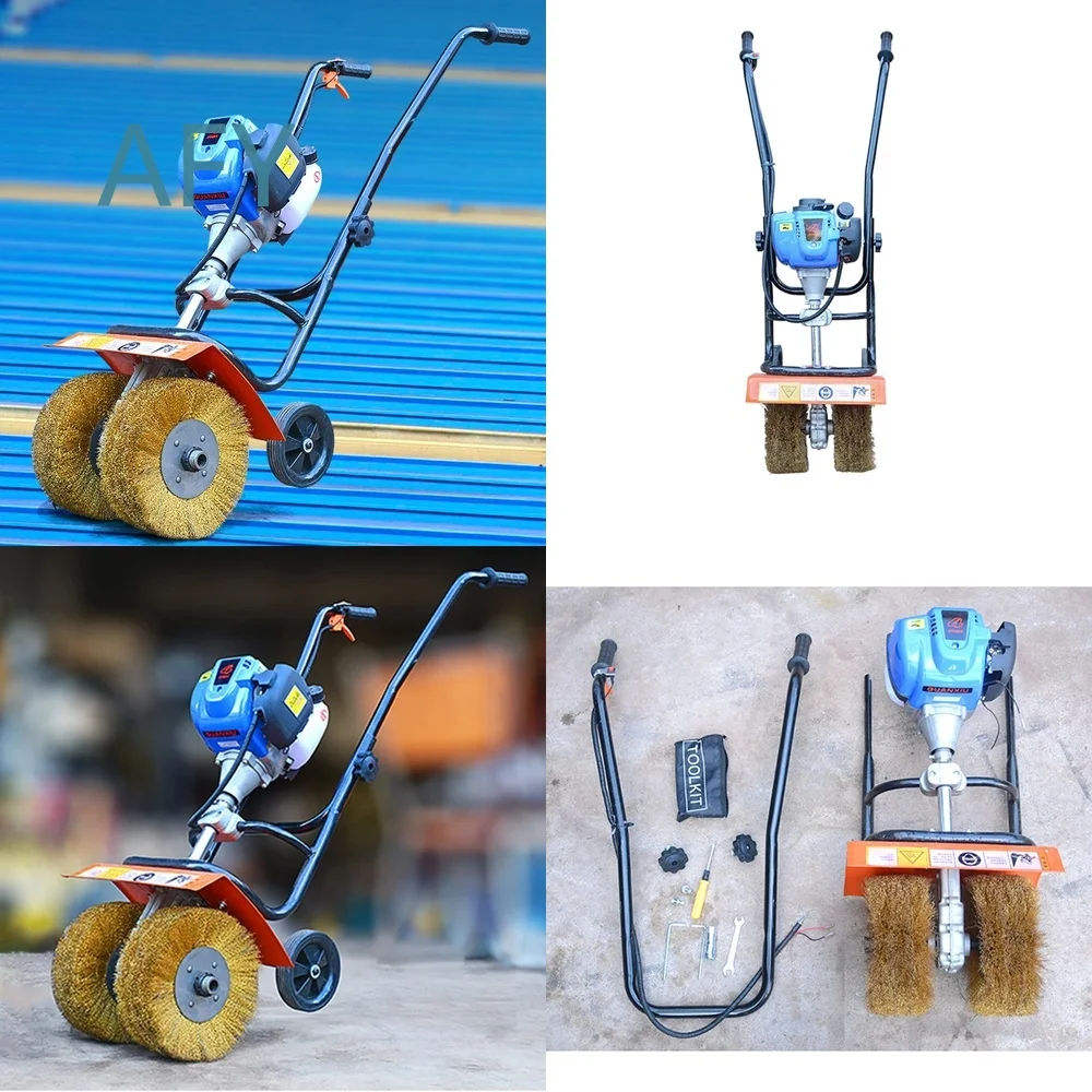 Electric Rust Remover for Color Steel Tile Renovation Hand Push Rust Removal Tool Polishing Machine Small Surface Cleaner for