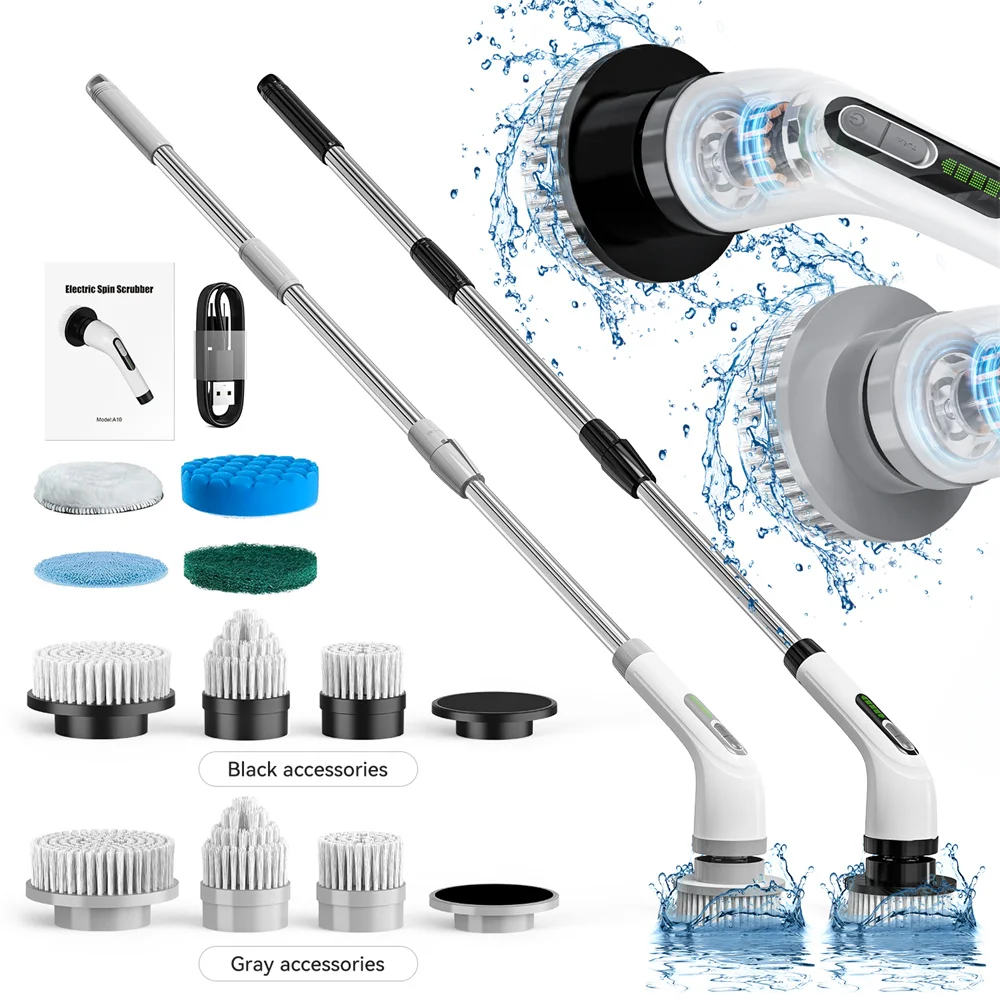 Wireless Electric Cleaning Brush Housework Electric Spin Scrubber for Kitchen Toilet washing Brush Bathtub Tile Cleaning Brush