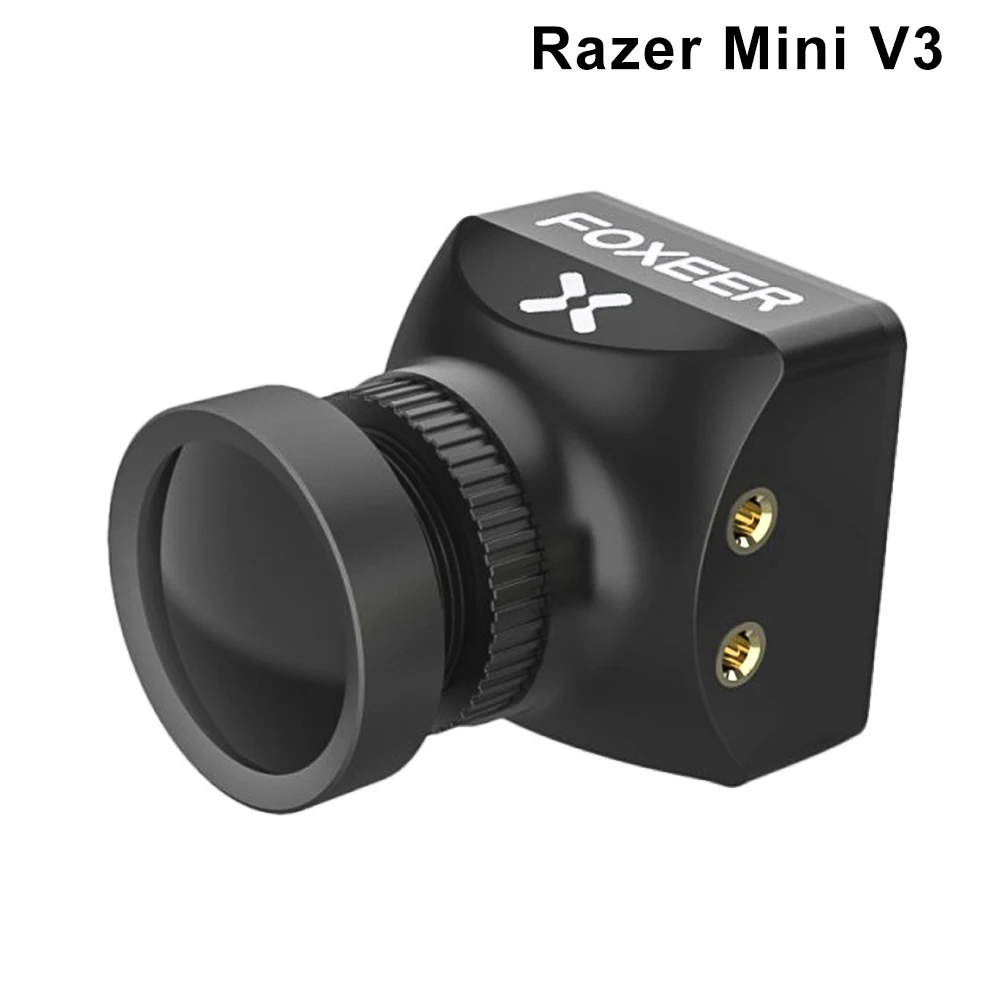 FOXEER Razer Mini Cámara FPV 1/3 CMOS HD 5V~25V 90dB 1200TVL FOV-H:98 °   Baja latencia para RC FPV Racing Drone RC Cámara V3 Actualización