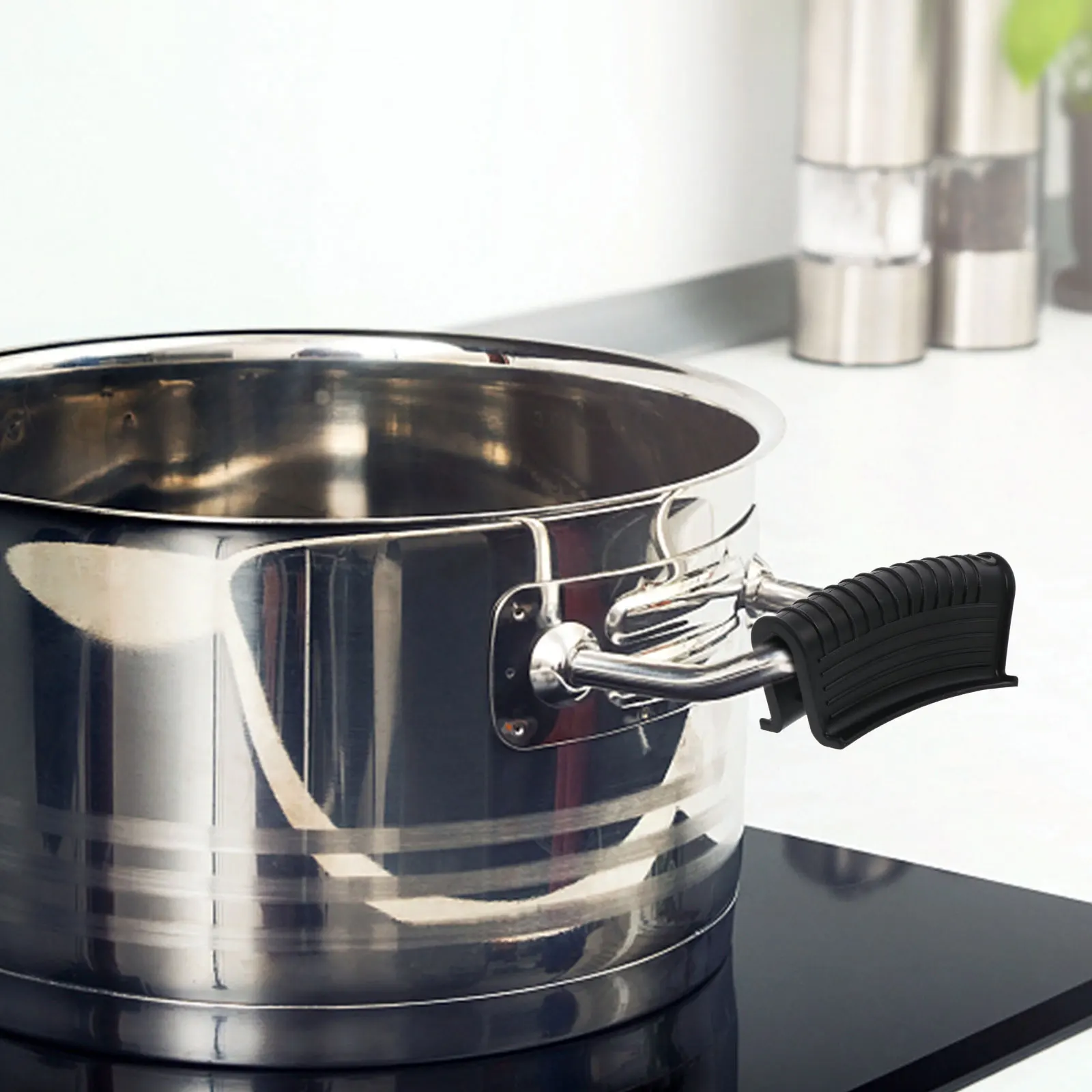 

4pcs Silicone Pot Handle Sleeve Heat Insulation Cover Non-Slip Pan Side Handle Oil Resistant Kitchen Supplies Anti-Scald