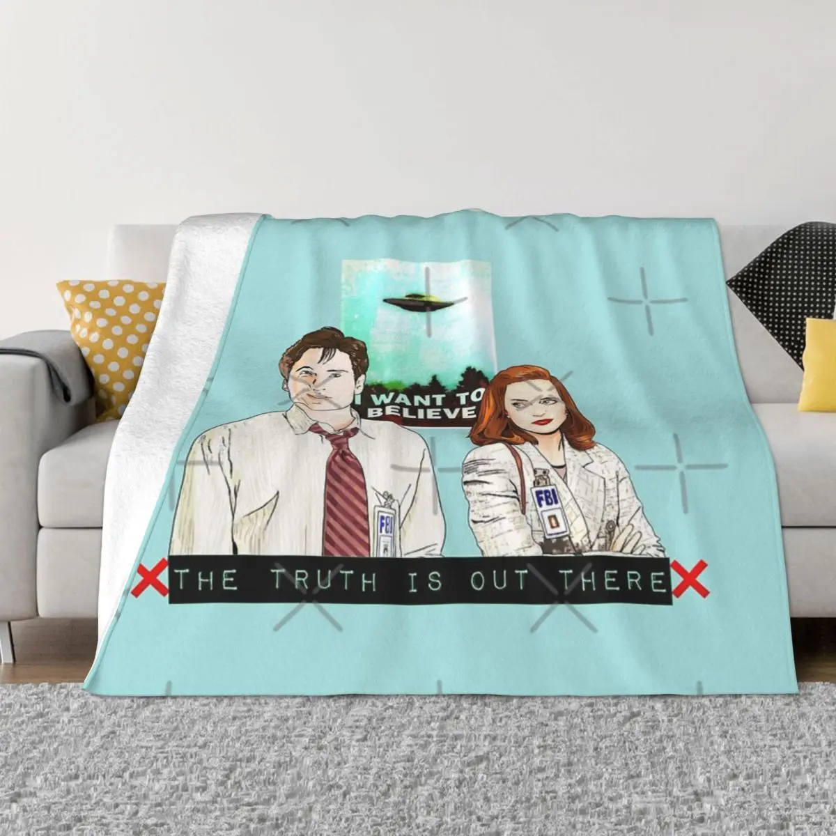 The X Files The Truth Is Home Knee Blanket Couple Blankets Thin Wadding Blanket Throw Blanket