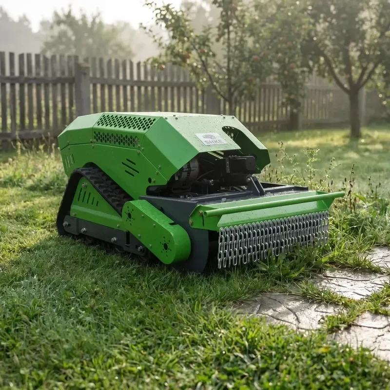Factory Direct DIY Remote Control Tracked Flail Mower Engine 13HP 4-Stroke Heavy Agricultural Farm Orchard