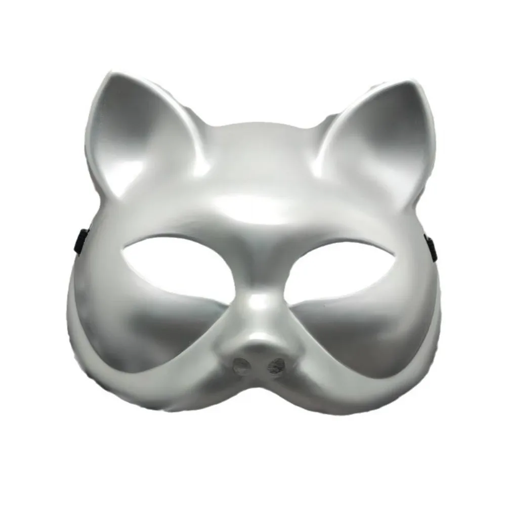 Performance Plastic Cat Half Face Mask Anime Mask Eye Mask Cosplay Mask Costume Props Cosplay Costume Halloween Mask Children