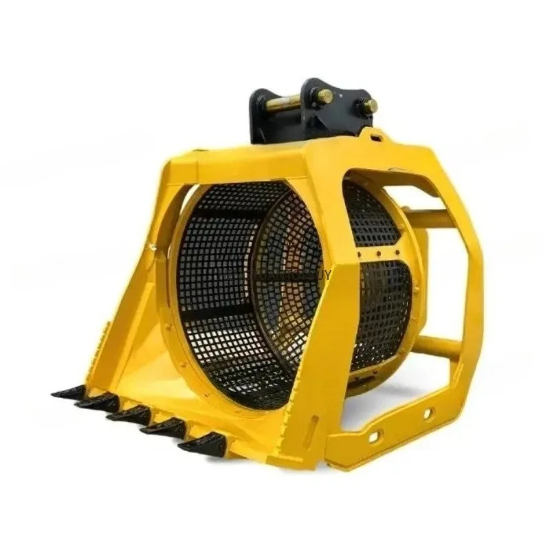 Industrial 360°‑Rotatable Sieving‑Screening Bucket, Soil Rock Debris Sorting Accessory for Compact Mini‑Excavator Equipment