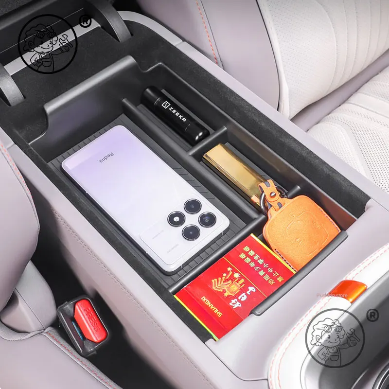 Picture 6: For ZEEKR 7GT 2025 2026 Car Armrest Storage Box Center Console Organizer Center Console Interior Accessories
