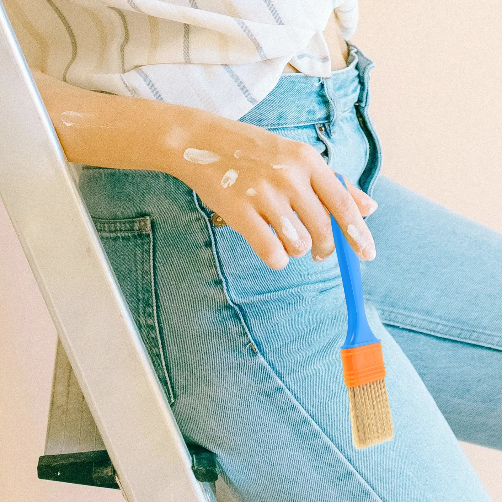 

Кисть с мягкой щетиной для отделки стен, рукоделия, творчества, многоразовая, с прочной ручкой, для ремонта и покраски
