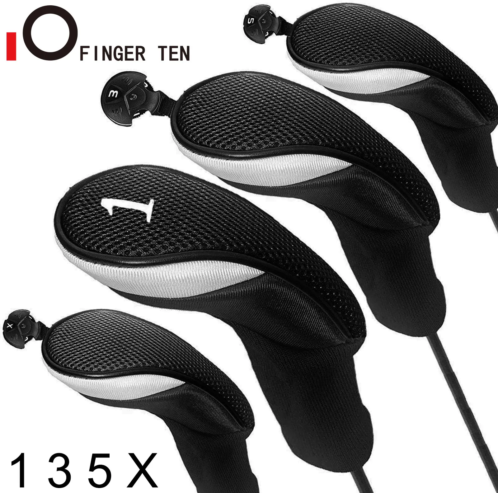 

4/3/1 Pcs Set Golf Club Head Covers for Woods Clubs Headcover 1# 3# 5# Driver Fairway Hybrid Golfing Trainer Cover Drop Shipping