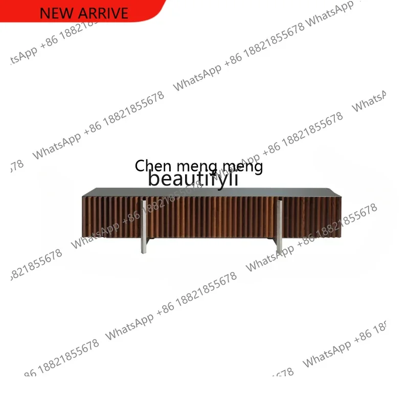 

X Mid-Ancient Solid Wood Floor TV Cabinet Living Room Home Storage Locker Light Luxury High-Grade Decoration Low Cabinet