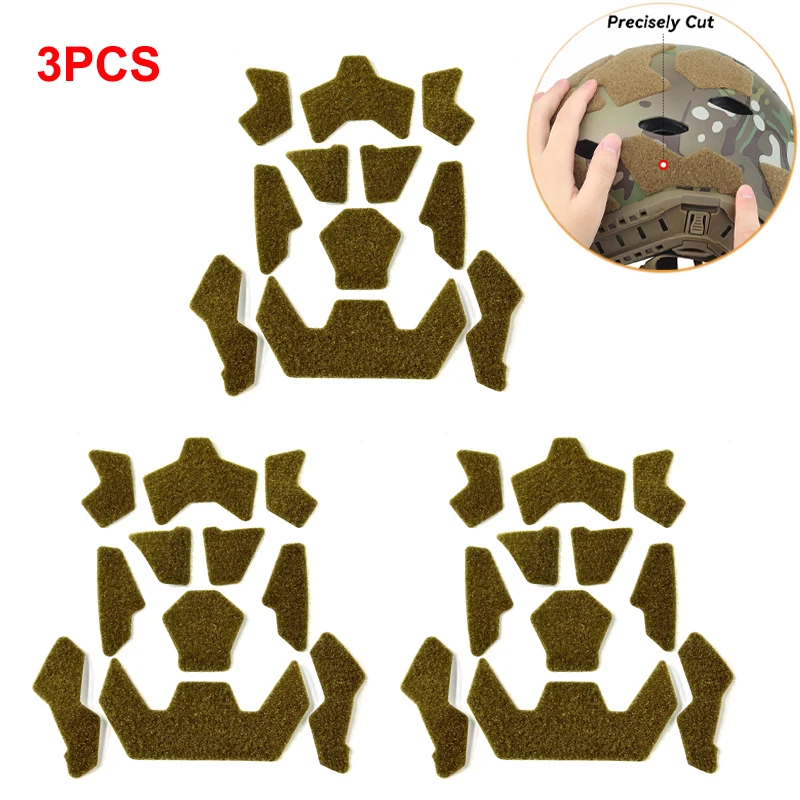 Super High Cut Tactical FAST Helmet Magic Sticker11Pcs/set Universal Tape Helmet Padding Stickers(3set)