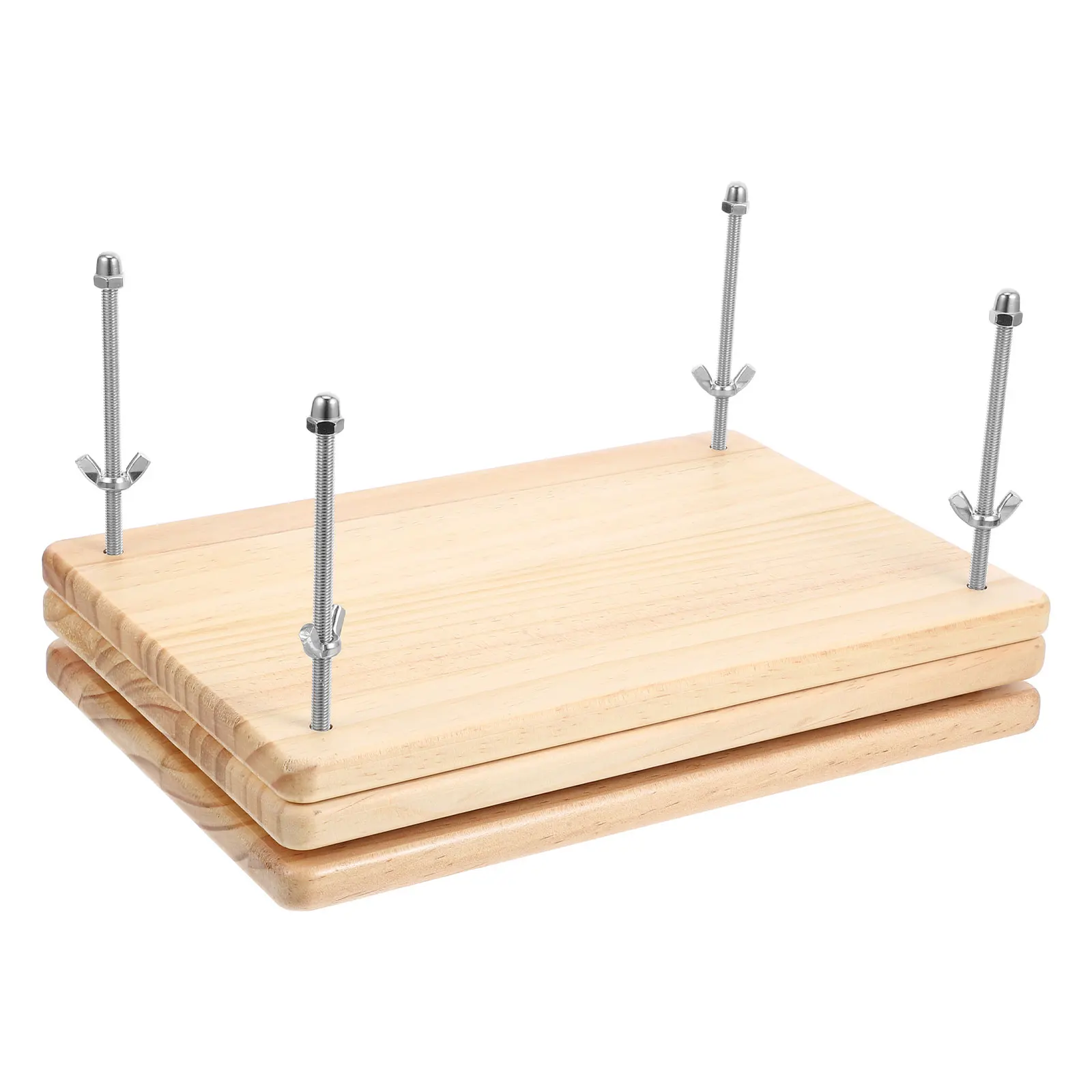 

Wooden Book Press Tool Sturdy Wood Large Board Bookbinding Machine Presser Manual Paper Press Machine Binding Supply