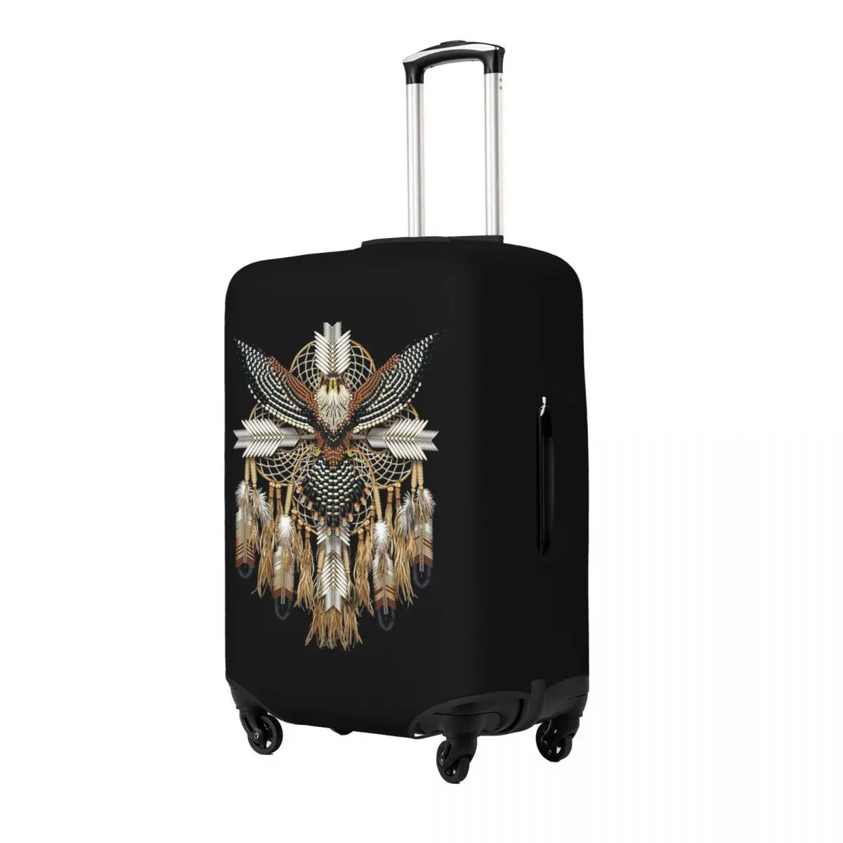 

Eagle Native American Art Suitcase Cover Protection Elastic Travel Luggage Protector Covers for 18-32 Inch