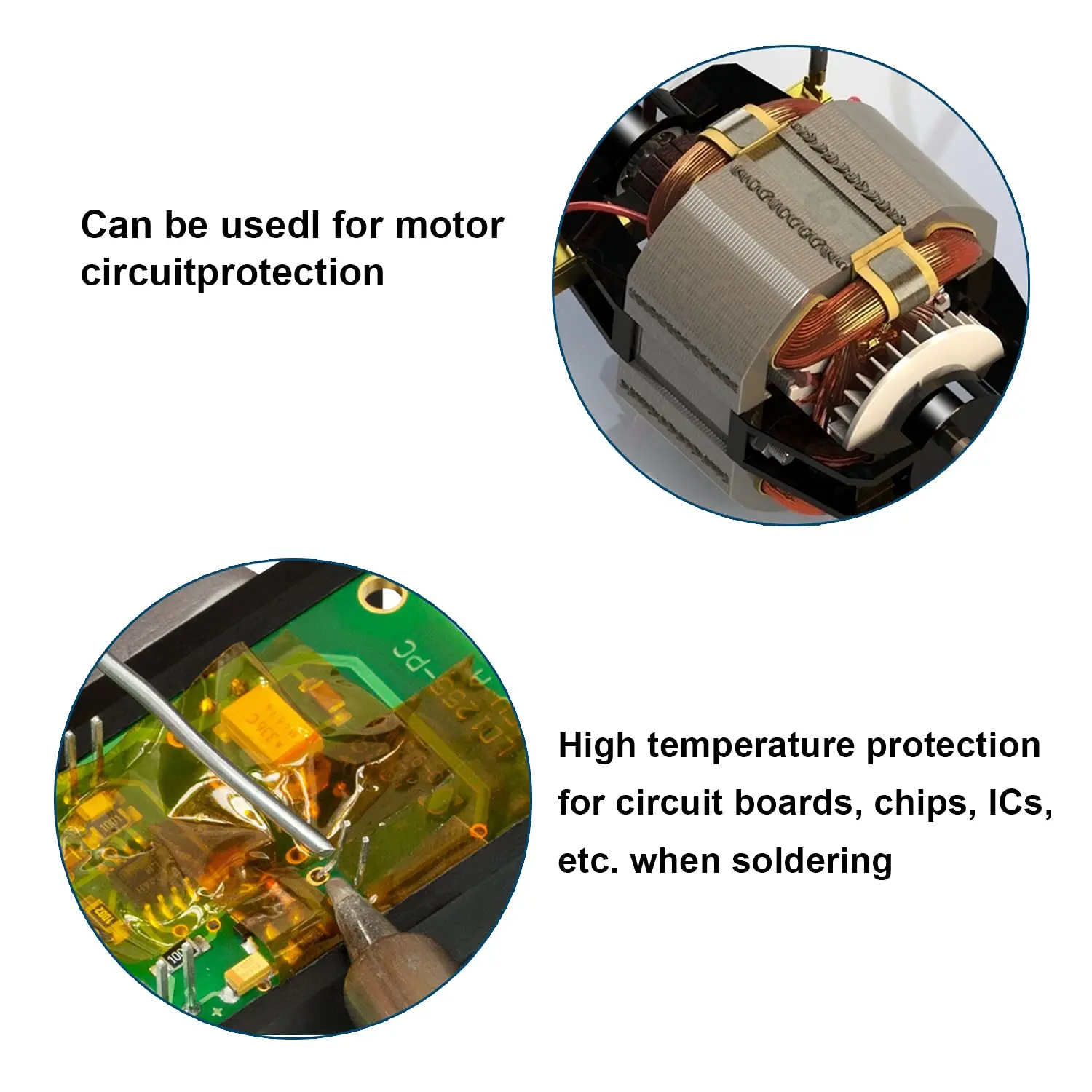 شريط بوليميد مقاوم لدرجات الحرارة العالية، لا يوجد بقايا شريط مقاوم للحرارة للمهام الكهربائية، طباعة ثلاثية الأبعاد، لحام، التسامي