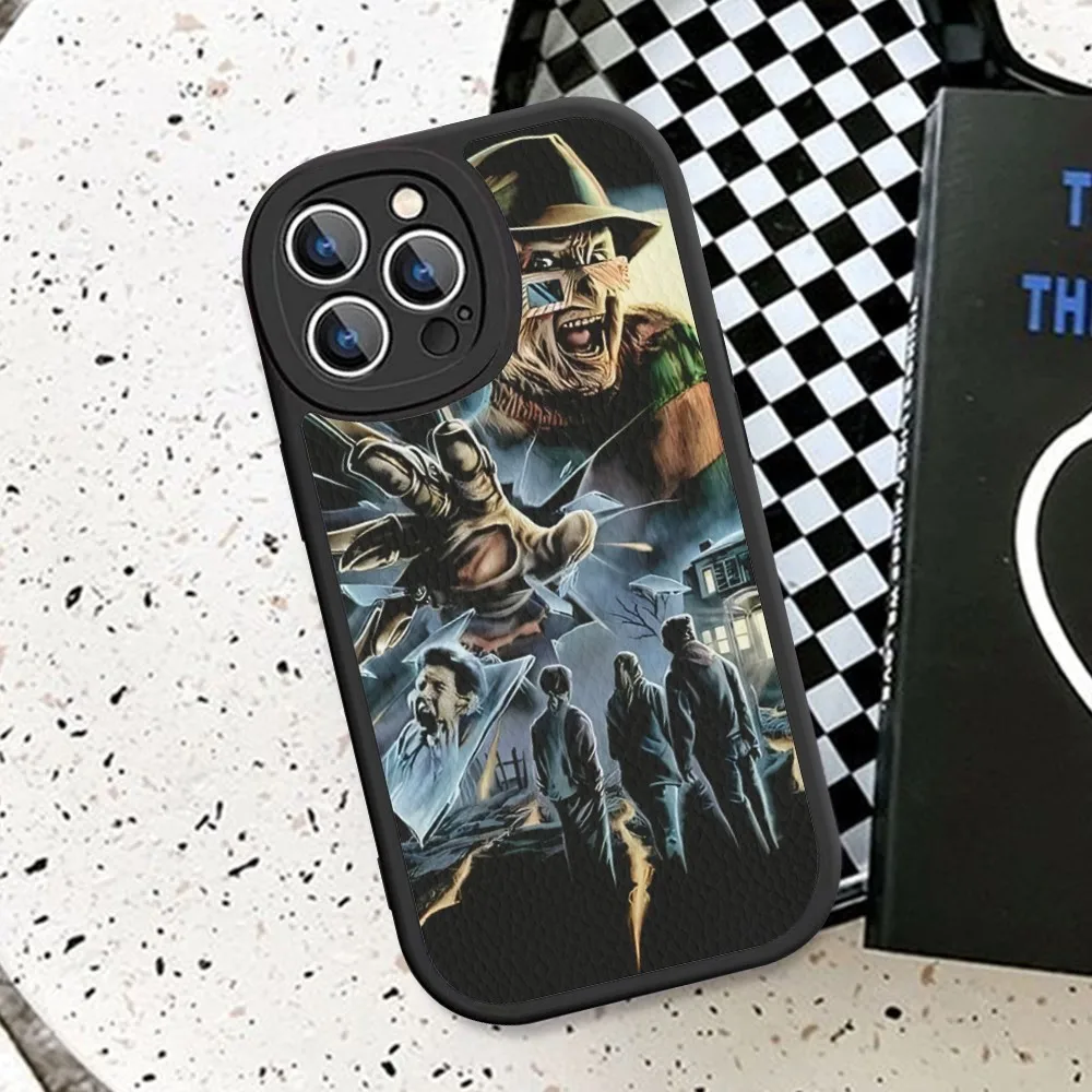 Film K-Krueger F-Freddy Horror Phone Case Hard Leather For iPhone 14 13 12 Mini 11 14 Pro Max Xs X Xr 7 8 Plus Fundas