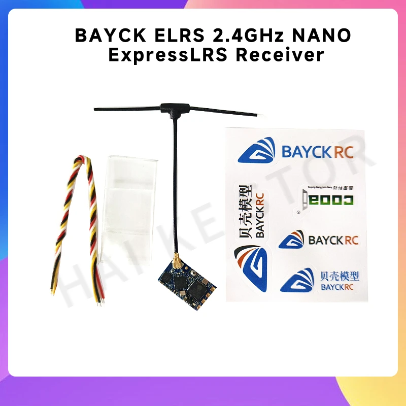 BAYCK ELRS 915 MHz / 2,4 GHz NANO ExpressLRS Ricevitore con antenna tipo T Supporto aggiornamento Wifi per parti di droni trasversali RC FPV