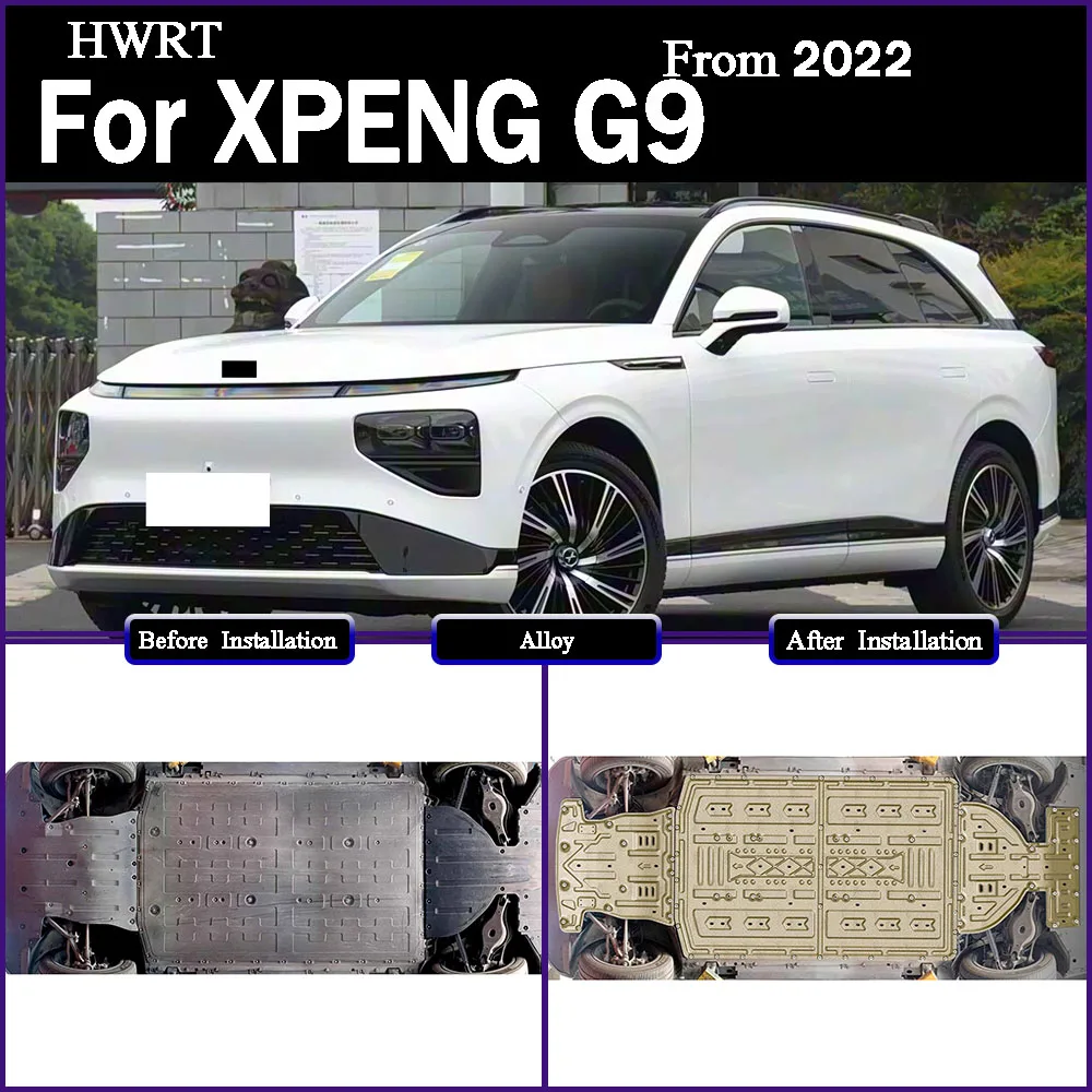 

For XPENG G9 2022 570KM Protective Plate For Front Engine Front Battery Rear Battery Chassis Guard Board Protective Board