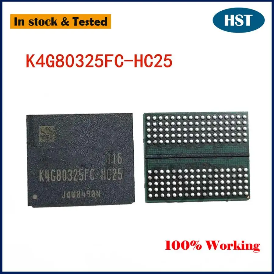 New Original DDR5 K4G80325FC-HC25 K4G80325FB-HC25 K4G80325FB-HC28 K4G80325FB-HC22 K4G80325FB-HC03 Chip BGA Chipset