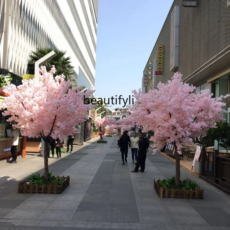 Artificial Cherry Tree Large Fake Trees Wish Ornamental Flower Spring Festival Art Gallery Square Display