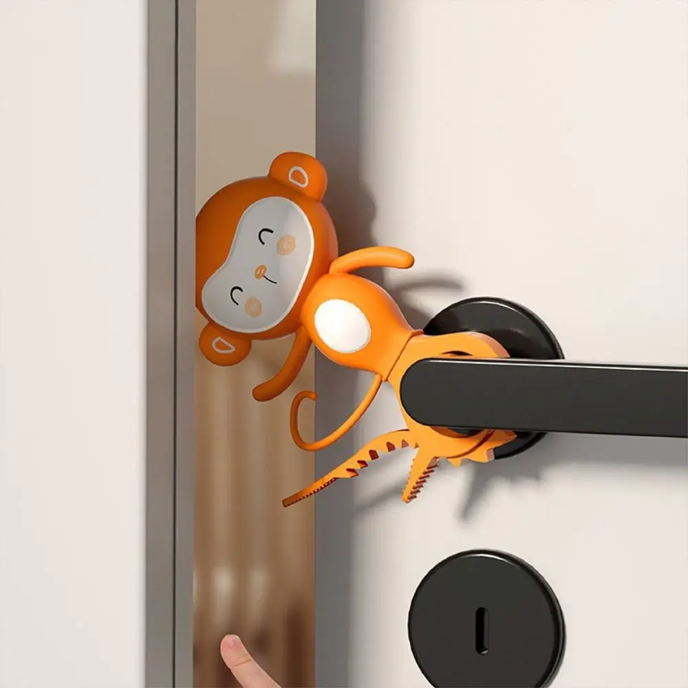 

Силиконовый дверной стопор, ветрозащитная функция, безопасный дверной стопор с изображением мультяшных животных, автоматическая защита закрытия, ручной буфер, дверной ограничитель