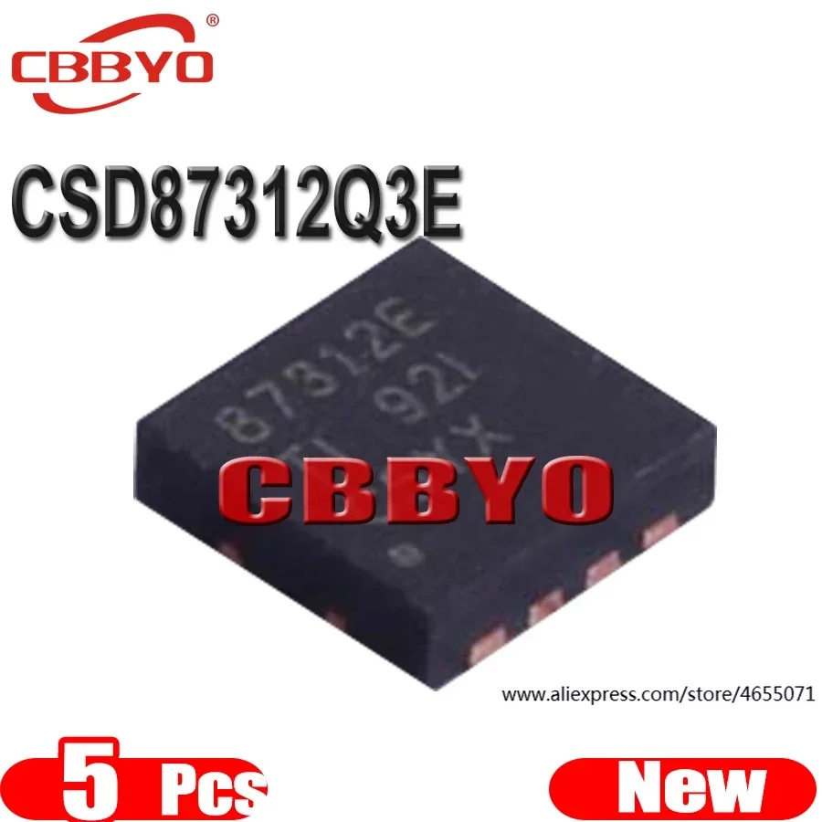 (5piece)100% New CSD87312Q3E CSD87312E 87312E QFN-8 Chipset