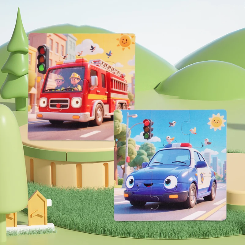 Quebra-cabeças magnéticos jogos para crianças ocupado silencioso dos desenhos animados tráfego animal quebra-cabeça livro montessori brinquedos educativos presentes precoces das crianças