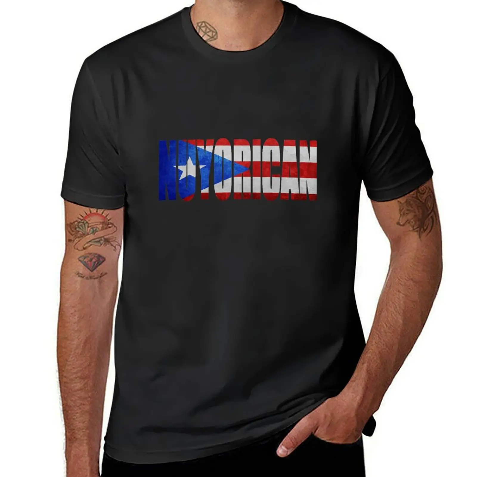 

Nuyorican T-Shirt street wear football t shirt Short sleeve tee customs fruit of the loom mens t shirts