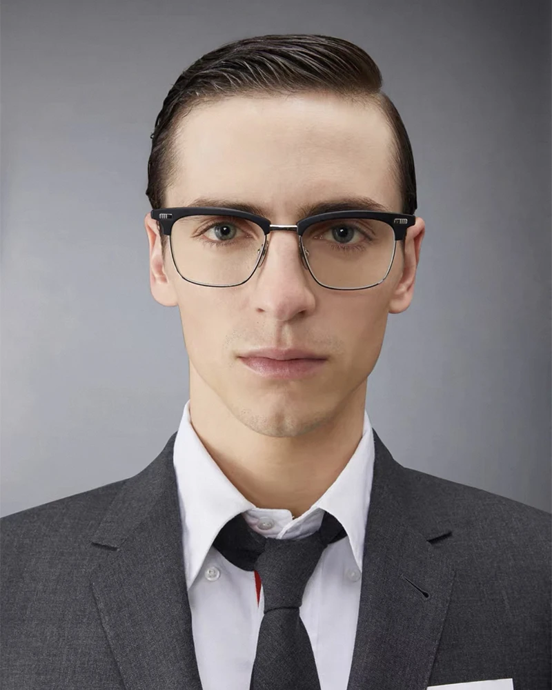 نيويورك الرجال مربع الأعمال التيتانيوم نظارات بمادة الخلات الإطار tb711 أزياء العلامة التجارية مصمم خفيفة للغاية النظارات البصرية مشهد