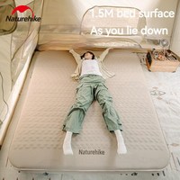 Naturehike Automatic Inflatable Mattress 12cm Height Camping Double Air Bed Outdoor Tourism Portable Folding Tent Sleeping Pad