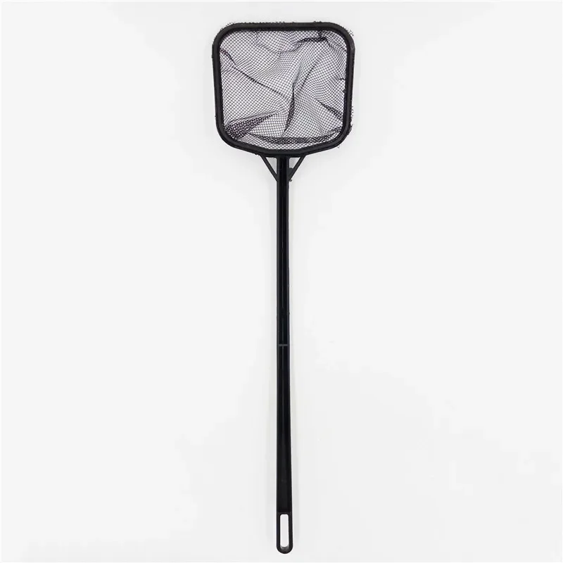 Small Size Portable Long Handle Square Net Fish Tank Cleaning Fishing Net 41*12cm Aquarium Fish Tank Landing Net Cleaning Tools