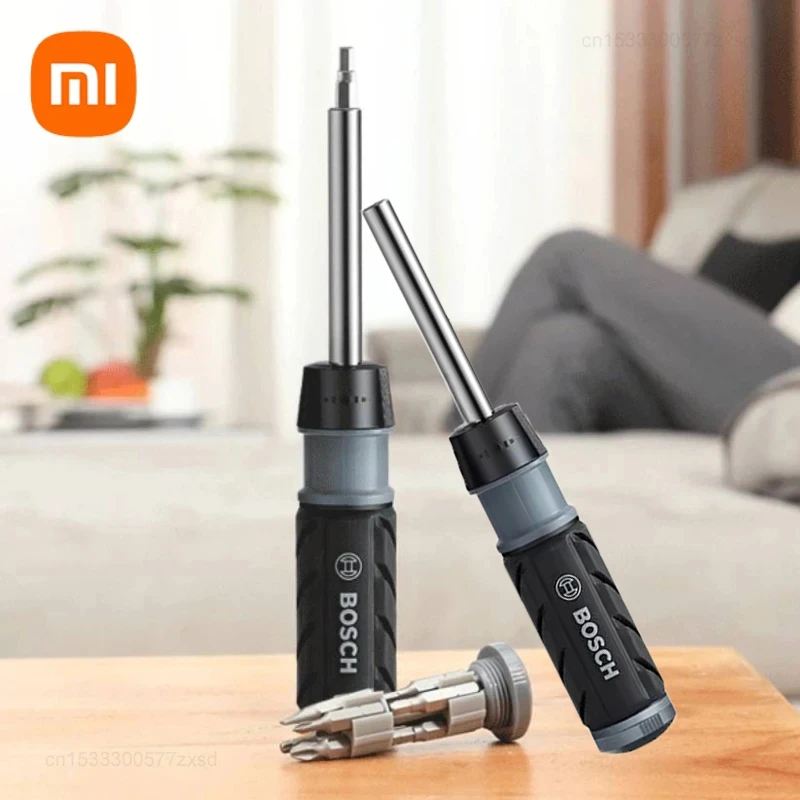 Xiaomi Bosch 10 in 1 Multifunctional Angle Ratchet Screwdriver Professional Screwdriver Sets Home Maintenance Tools With Bits