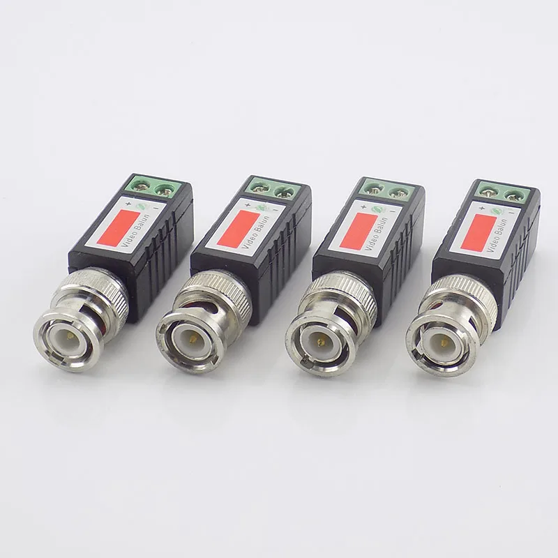 10 pairs CCTV video balun Twisted Passive Transceiver BNC Male COAX CAT5 Camera UTP Cable Coaxial Adapter for Analog Cam a7