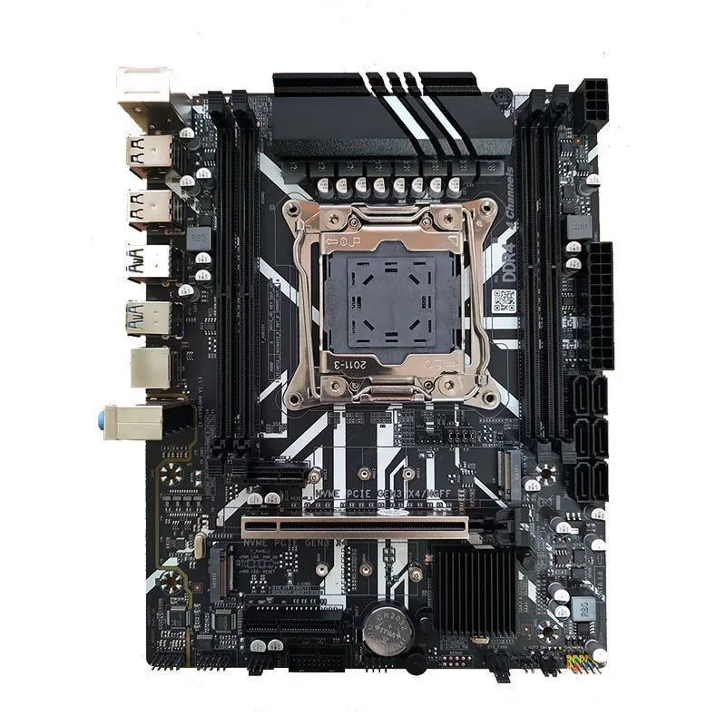 For Brand New X99‑D4M4 Motherboard Original Chip LGA2011‑3 4‑Channel DDR4 For E5 V3 V4 Studio Gaming Desktop PC
