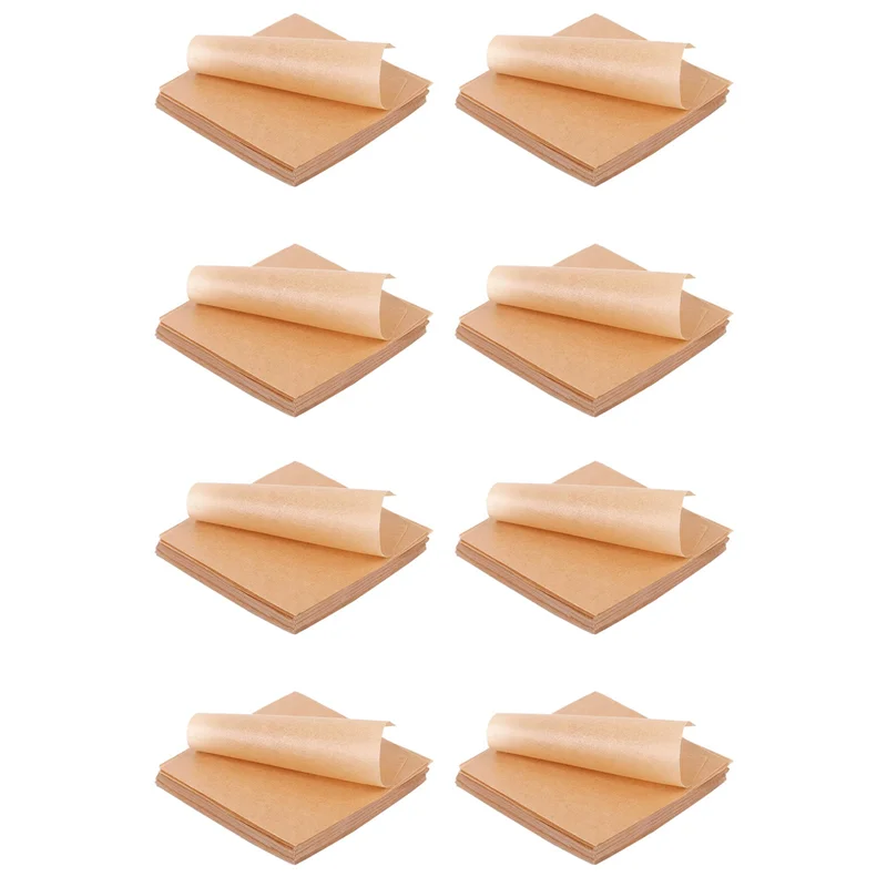 

ABBY-4000 Pcs Unbleached Parchment Paper Baking Sheets, 4X4 Inches Non-Stick Precut Baking Parchment, Perfect For Wrapping