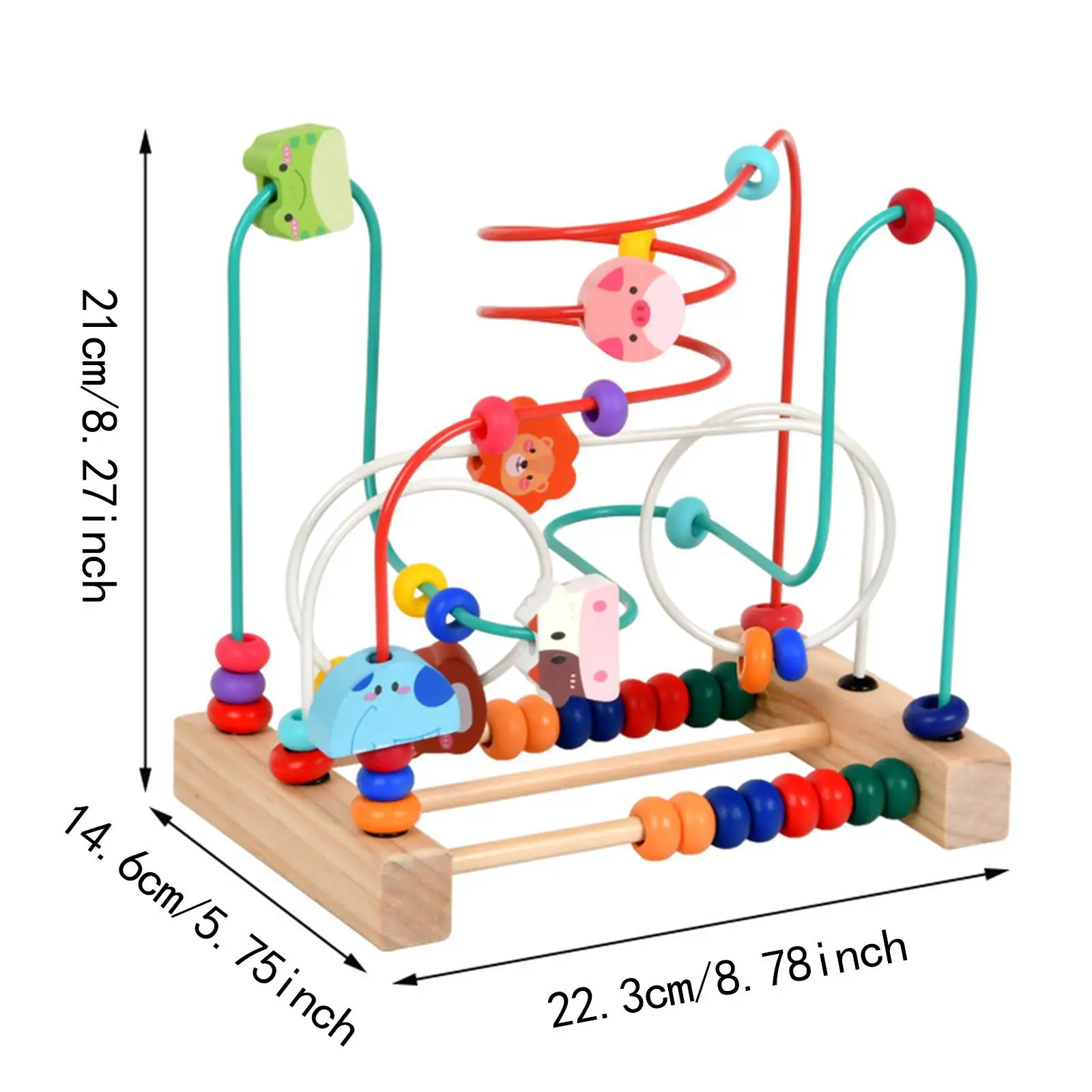 구슬 미로 장난감 수학 생일 선물 어린이를위한 공간 추론 구슬 롤러 장난감