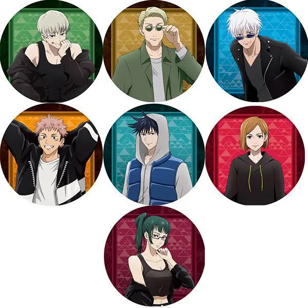 

Набор значков аниме дзюдзюцу кайсен Юджи Итадори Сатору Годзё Маки Зенин Инумаки Тоге Кенто Нанами Коллекция булавок Милый персонаж