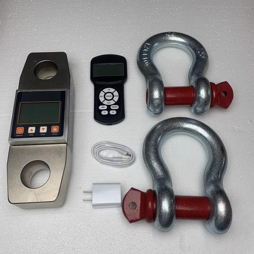 مقياس دينامومتر رقمي 10 طن مع مقياس توتر بلوتوث، أداة قياس قوة الرؤية المباشرة اللاسلكية المحمولة #3