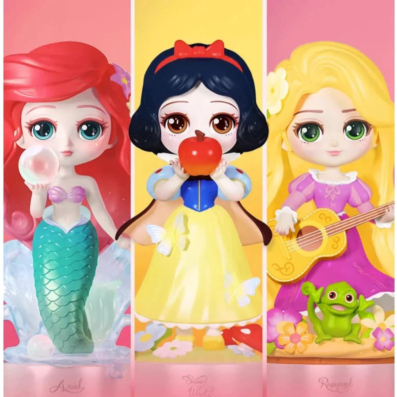 Disney Princess Doll Nature Series Ornamenti fatti a mano Biancaneve Rapunzel Ariel Regali di giocattoli per le vacanze di compleanno per bambini