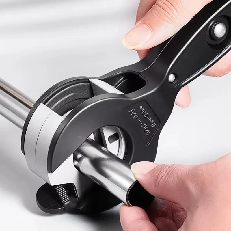 

Труборез с храповым механизмом 8-29 мм, универсальный, для нержавеющей стали, меди, алюминия, ножницы с храповым механизмом, ручной инструмент для резки шлангов