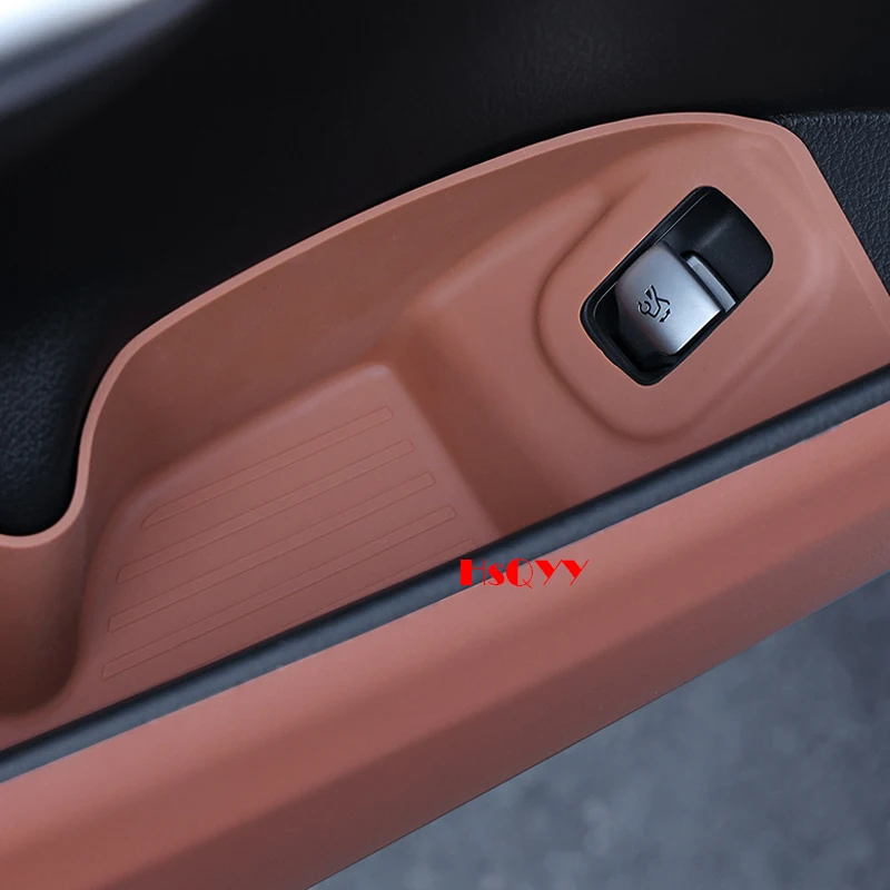 For Mercedes Benz C GLC Class W206 X254 Car Door Storage Box door slot cushion silicone Car Protective Pad Interior Modification