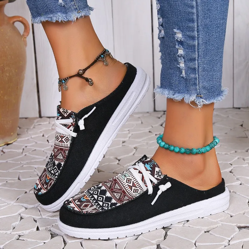 

Spring and Autumn Fashion New Women's Round Toe Walking Shoes Color Matching Casual Comfortable Shallow Mouth Thick Sole Sneaker