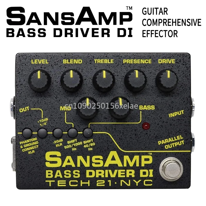 Tech 21 SansAmp Bass Driver Di BSDR-V2 Guitar Single Piece Comprehensive Effect Device With 12DB Of Cut And