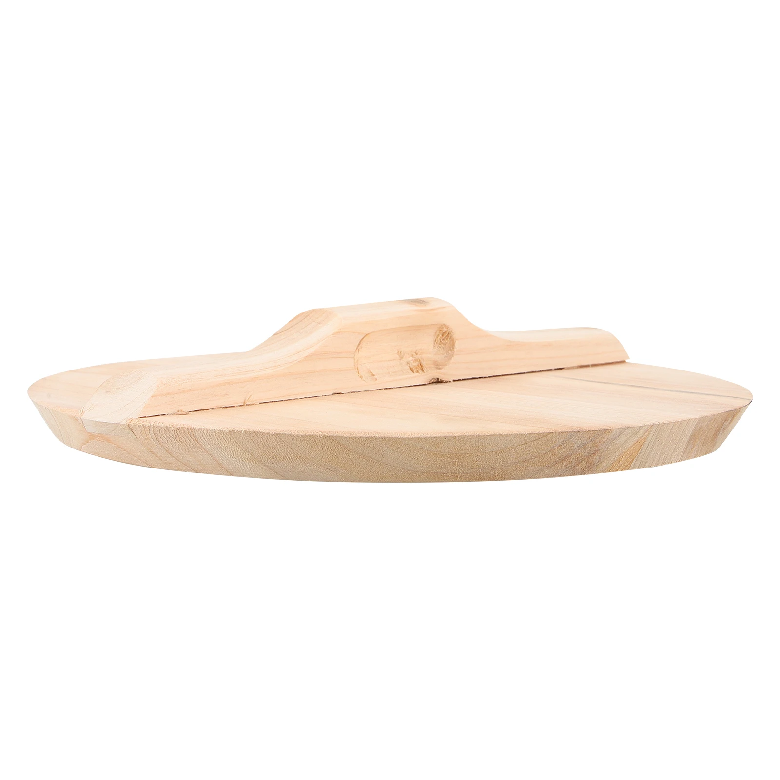 

Natural Wood Pot Cover Lightweight Wooden Wok Lid Anti-Scalding Protective Lid for Home Kitchenware Wooden Wok Cover
