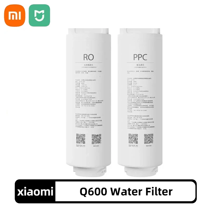 

Original Xiaomi Instant Water Purifier Q600 Filter Six-Stage Filtration Composite Filter /600G Reverse Osmosis Filter Element