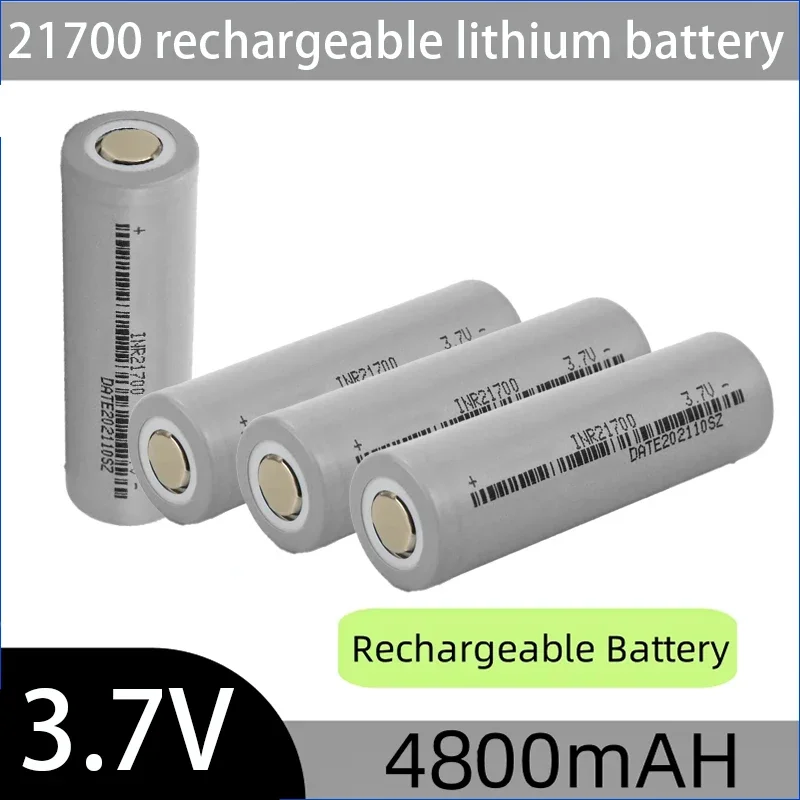 High-drain Li-ion Battery  21700 3.7V 4800mAh Lithium Rechargeable Battery 21700 25A High-discharge Battery