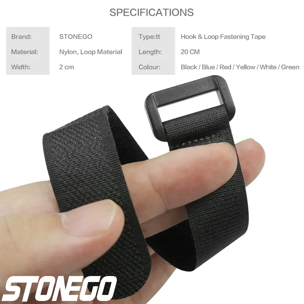 10Pcs Adjustable Hook and Loop Straps Nylon Cable Ties Reusable Fastening Multi-Purpose Wire Organizer Storage Solutions